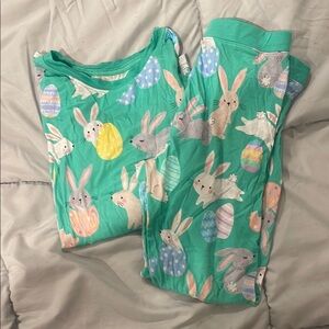 Little Sleepies Bunny Pajamas - Green